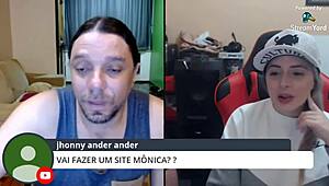 Pornstar Monica Lima responds to the public's spicy questions outdoors.