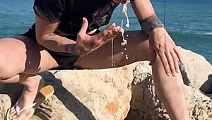 holidays in barcelona with kaitlyn katsaros lead to wet outdoor licking and deepthroat fun