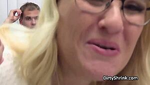 Hidden Cam: Teen 18+ Riding Cock While Eating MILF Doctor's Pussy