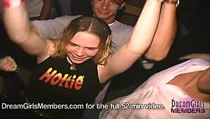 Check out the downblouse and upskirt views at the hot night club