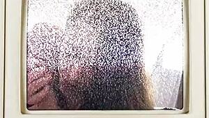 Daisy beans moans as her pussy gets cum blasted backstage