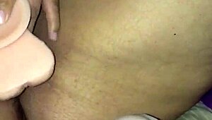 I watch my hot bbw latina girlfriend try two huge dildos