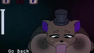 Five Nights at Fuzzboobs: Freddy gets titjob?