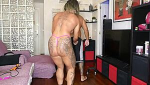 danaxmuscles fights and fucks his horny bastard intensely