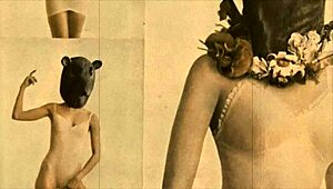 Vintage Pussy And Pooch Outdoors