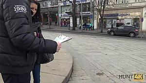 Hunt4K Brunette Jocelyne Z Fucks for Cash!