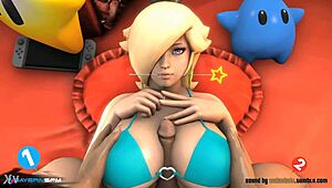 titty fuck with big tits switching