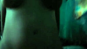 Big Natural Tits Riding Cowgirl While Moaning To Avoid Neighbor Hearing