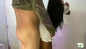 Latina Woman in Outdoor Market Sex