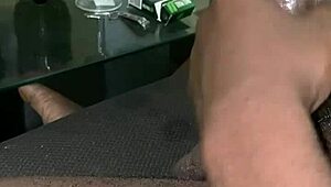 Stepdad Wanks Watching Stepdaughter Spread In Fantasy!