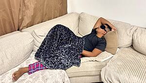 Stepmom Tricks Stepson in Bedroom