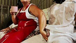 Mistress april dominates in the rose garden