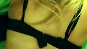 blonde teacher in stockings