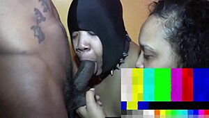 Big butt BBW milf gets into wild gangbang with multiple big black cocks