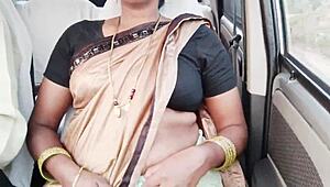 I fuck the Indian call girl in the car with dirty talk