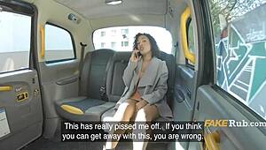 french ebony on a mission in car