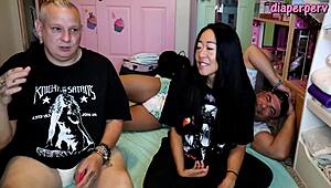 Answering diaper fetish questions backstage