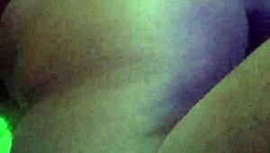 slowly riding my big black monster cock, feeling every inch.