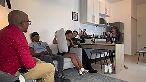 party between coworkers with tattoos and group activities