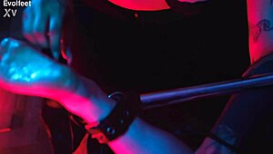 Bound Barefoot Toes Tickled In Fetish Session