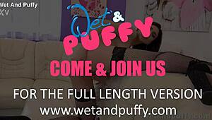 Kira Axe Rips Clothes For Stockings Masturbation Day