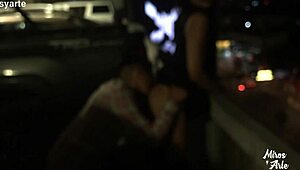 Miroslava Gets Pussy Licked by Stranger in Parking