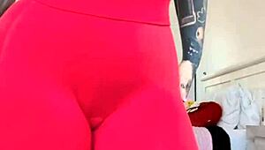 Milf Melody Radford tries on sheer gym tights and gets fucked