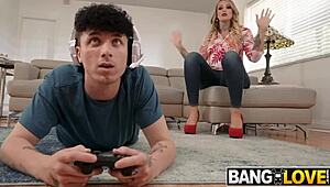 Beautiful stepmom really knows how to please her stepson