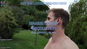 Gay outdoor show with giant toys fisting and cock sucking in front of men 😜