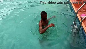 After pool fun, I fucked a fat bitch for cumshot.