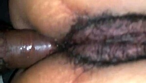 hairy skank swaps anal and pussy fucking