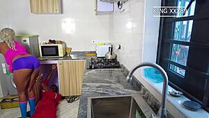 Housewife Seduced Plumber In Kitchen For Intense Doggystyle Sex