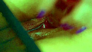 teen's wet pink pussy gets fucked by dildo hard