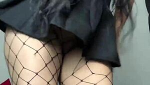 Brunette Neighbor Masturbates Alone to Multiple Orgasms with Dirty Talk and Squirting