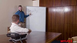 Naughty Secretary Helps Boss With Fantasy!