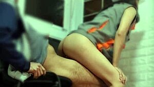 hidden cam catches mexican architect nataly riding outdoors