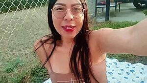 I Wake Up Horny For Big Black Cock And Masturbate Outdoors!