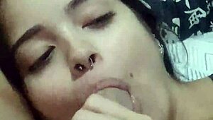 My submissive wife debora prado gives sloppy blowjob every night