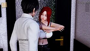 Indijska ženska upognjena za velik kurac v pesjici