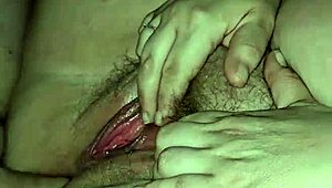 Intense anal fucking with her pussy spread wide open