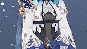 Girl in anime dances sexy, so cute and hot 😍