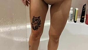 my step sister lets me watch her shower, it's a voyeur's dream, i want to fuck her
