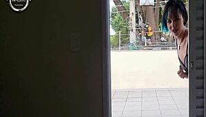 Spying Hot Neighbor!