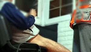 hidden cam catches mexican architect nataly riding outdoors