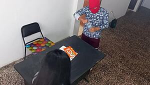 Cute secretary seduces at work