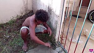 0 Pussy Pays Handyman With Ass Squirt From Ass Fuck, Orgasm, Gaping, Creampie