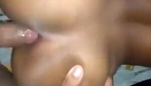 Tasty homemade pussy in lingerie with big natural tits