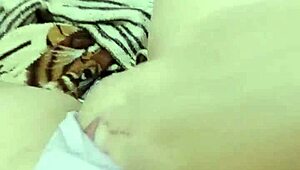 Beautiful amateur masturbates in the morning before college.