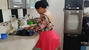 Big Ass Stepmom Craves Big Black Cock and Fucks Son's Friend