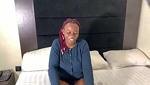 casting session with pretty ebony joy babe